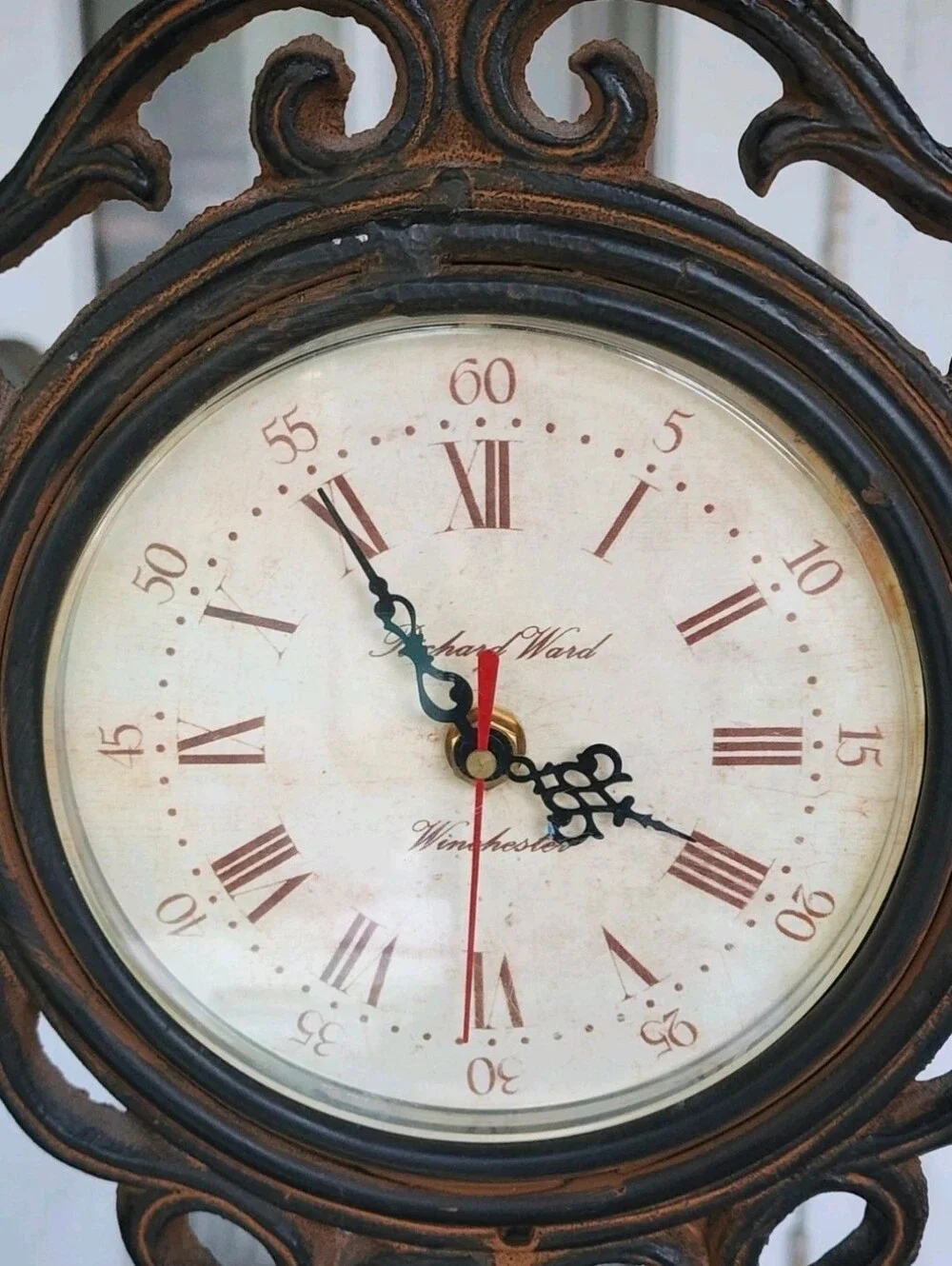 Vintage Winchester Desk Clock For Mantel/Shelf, By Richard Ward, Not Working